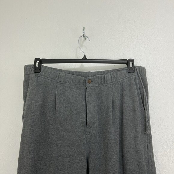 Tommy Bahama Sweatpants Men's M Gray Drawstring Fleece Heavyweight Zip Front L - Picture 2 of 13